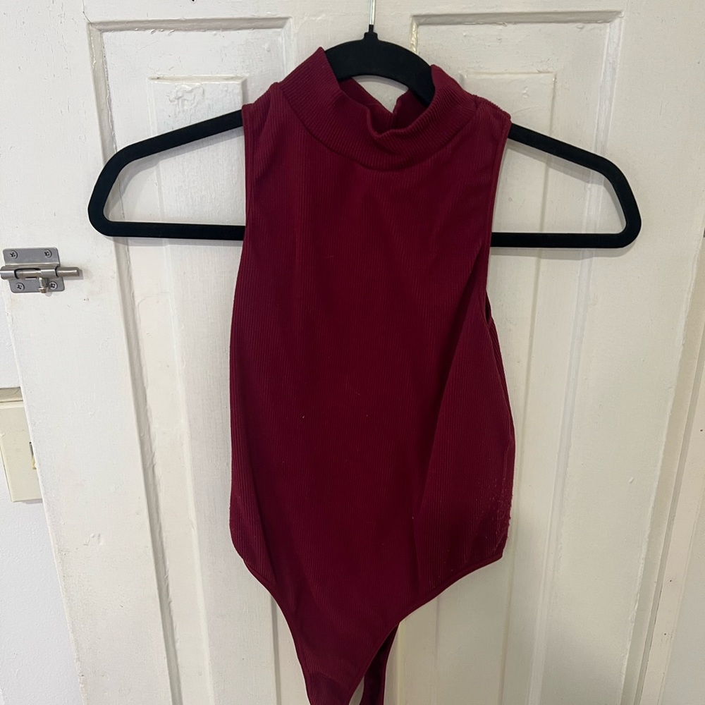 Size Medium / Large Women’s Mock turtleneck thong bodysuit